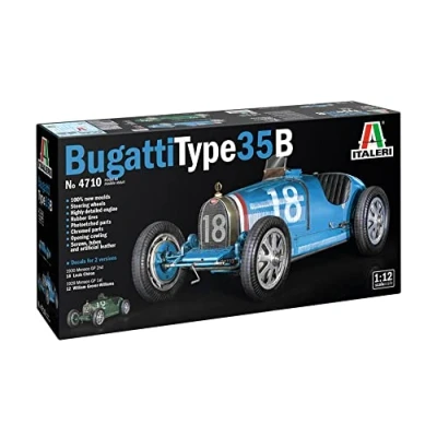 Image de ITALERI 4710 Bugatti Type 35B, échelle 1:12, modèle en plastique, à assembler, modélisation, IT4710