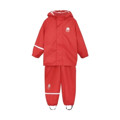 Image de CeLaVi Basic Rainwear Set Solid PU Blouson de Pluie, Baked Apple, 10 Jahre Mixte