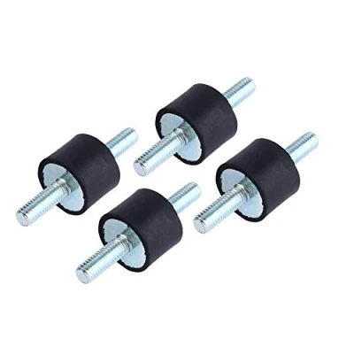 Image de 4pcs Supports d&#039;Isolation M6 20 x 15, Keenso isolateur en caoutchouc anti vibrations monte l&#039;amortisseur de pompe à compresseur d&#039;air avec vis