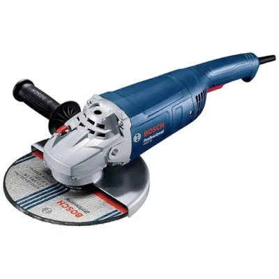 Image de Bosch Professional Meuleuse d&#039;angle GWS 20 230 P (2 000 watts, poignée supplémentaire incl., bride de fixation, écrou serrage, capot protection, clé à ergots, en carton) Bleu