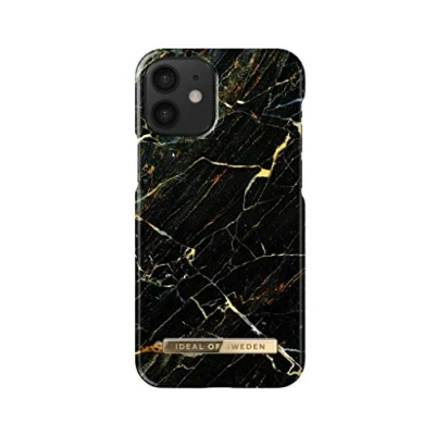 Image de IDEAL OF SWEDEN Coque de protection imprimée en plastique rigide avec doublure microfibre pour iPhone 12 Mini (Port Laurent Marble)