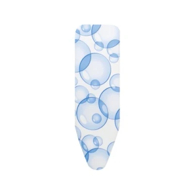 Image de Brabantia Housse Table à Repasser B PerfectFlow Tout en Un Innovant Trois Couches Conçue pour la Vapeur Absorber Toute Condensation 100% Coton Résistant Bubbles 124 x 38 cm