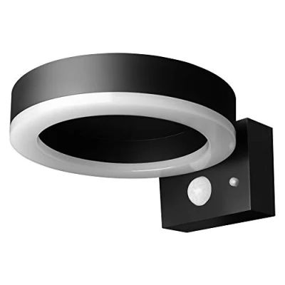 Image de LEDVANCE Applique murale solaire à cercle unique Endura Style, Polycarbonate, 6 W, Noir, Taille