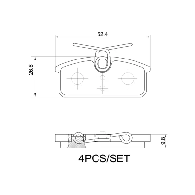 Image de BREMBO P 68 077 Jeu de plaquettes frein contact signal d&#039;usure exclu sans accessoires RENAULT: Twizy