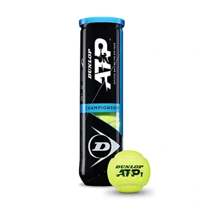Image de Dunlop 601333 Tennisball ATP Championship 4 Ball Pet Adulte Unisexe, Jaune