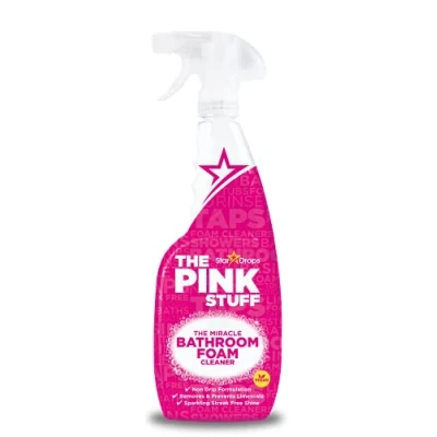Image de The Pink Stuff Miracle Bathroom Foam Cleaner Lot de 3 nettoyants moussants pour salle bain, 750 ml
