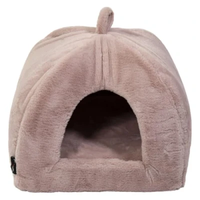 Image de JACK AND VANILLA, Panier pour Chien, Igloo, Modèle Softy, Couleur Rose, Taille S, 50 x cm