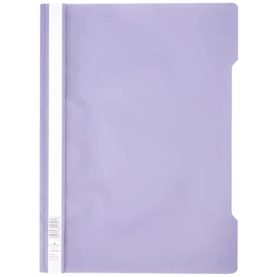 Image de Durable 252312 Lot de 25 Chemise à lamelles format A4 couverture transparente dos opaque Violet/Lilas