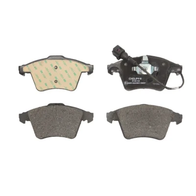 Image de DELPHI LP3142 Jeu de plaquettes frein contact signal d&#039;usure inclus avec tôle anti bruit sans accessoires VOLKSWAGEN: Touareg I, JAGUAR: S Type
