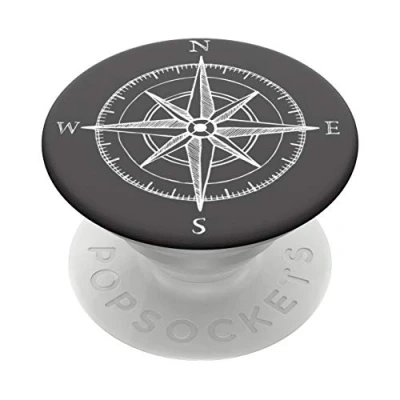 Image de PopSockets PopGrip Support et Grip pour Smartphone Tablette avec Un Top Interchangeable Compass