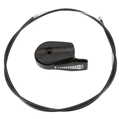 Image de MAGT Commutateur d&#039;accélérateur, Universal 65&quot; câble d&#039;accélérateur Levier de Commande poignée Kit, Throttle Cable &amp; Starter pour Tondeuse À Gazon