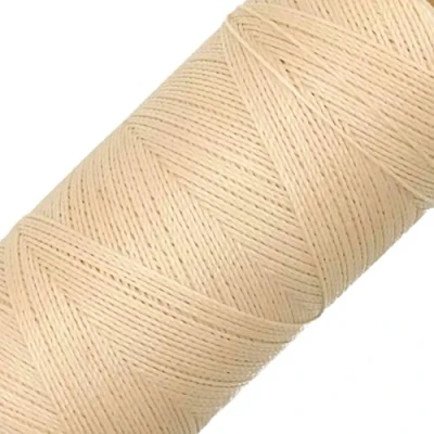 Image de LINHASITA Bobine de Fil ciré 100 g/360 m Épaisseur 0,5 mm Polyester pour macramé 30 Couleurs Ecru