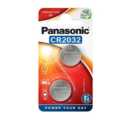 Image de PANASONIC PILES Lithium Coin CR2032 X 2 Box 12 Pack : , ML
