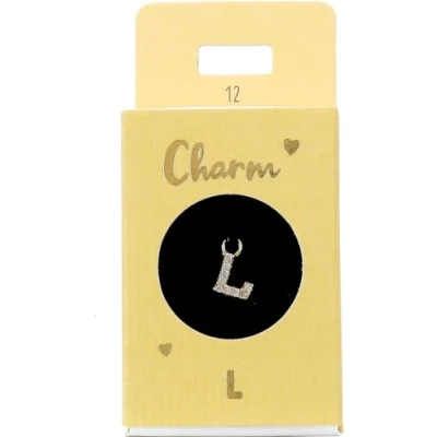 Image de Depesche 11834 012 Charm Lettre L, Pendentif doré pour Colliers, Bracelets et Boucles d&#039;oreilles, idéal comme Petit Cadeau, Multicolored
