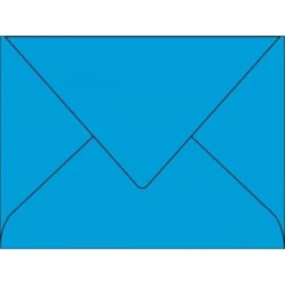Image de Clairefontaine 5550C Paquet de 20 Enveloppes Gommées Format 7,5x10cm 120g/m² Coloris Turquoise Invitation Evènements et Correspondance Gamme Pollen Papier Premium Lisse