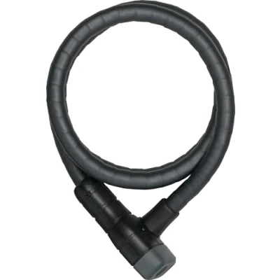 Image de Abus antivol à câble Microflex 6615K/120 Compact pour Les Deux Roues Bon marché et vélos d&#039;enfants Niveau de sécurité 5 15 mm Noir