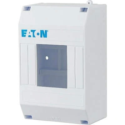 Image de EATON MICRO 4 COFFRET ELECTRIQUE BLANC 1 RANGEE MODULES IP 30 MONTAGE EN SAILLIE