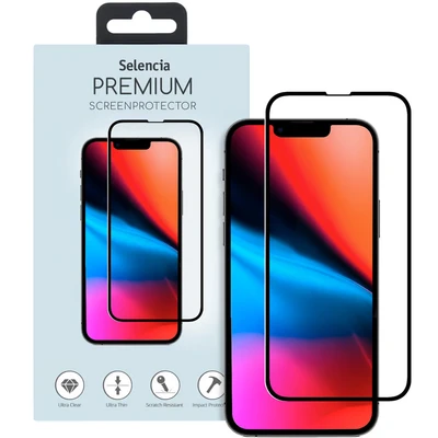 Image de Selencia Protection d&#039;écran premium en verre trempé durci pour I&#039;iPhone 13 Pro Max / 14 Plus Noir Neuf