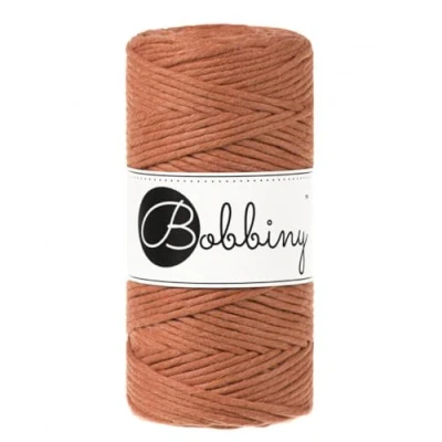 Image de Bobbiny Corde Macramé Peignée Regular 3mm (Terracotta) 100m