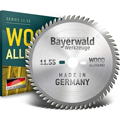Image de Bayerwald Lame de scie circulaire HM Ø 400 x 3,5 30 mm Z=60 UW Série 11.55 Dents alternatives pour sections longitudinales et transversales dans le bois/matériaux à base bois