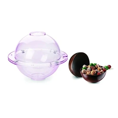 Image de Ibili 828918 Moule Magnétique 3D pour Sphère en Chocó, Polycarbonate, Transparent, 18 x 30 10 cm