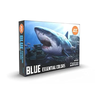 Image de AK Interactive AK11618 Set Couleurs Essentielles Bleues 6x17ml