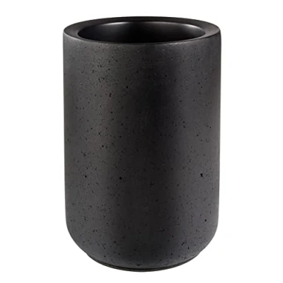 Image de APS ELEMENT refroidisseur de bouteilles en béton avec dessous protégeant les meubles pour 0,7 1,5 litre Ø 12/10 cm, hauteur 19 noir