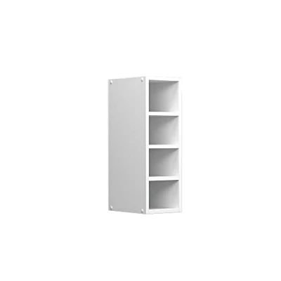 Image de Vicco Armoire Suspendue Universelle R Line, Blanc/Blanc, 20 cm avec étagères Ouvertes