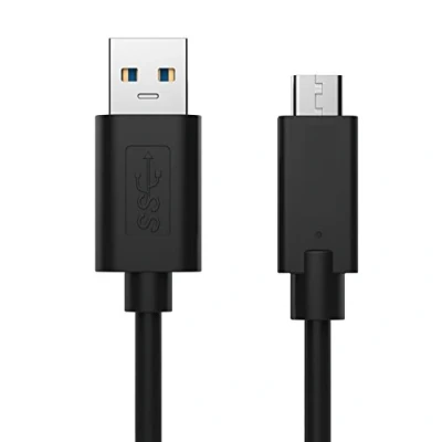 Image de ewent synchronisation câble Super Speed USB 3.0 Type A mâle à B/C 3.1 réversible Vitesses de Transfert données allant jusqu&#039;à 5 Gbit/s, 1.0 m