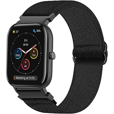 Image de Bracelet pour Amazfit GTS, 20mm Sport en Nylon GTS 2, 2 Mini, 2e, 3, 4, 4 Bip, Bip S, U, U Pro, 3 GTR 42mm