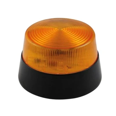 Image de Velleman Feu clignotant à LED orange, utilisation en intérieur, 12 VCC, 15 blanches, IP20, ABS/acrylique