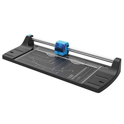 Image de Albyco Papier Rogneuse Coupe Massicot A4 MCA4 Noir Multifunction de decoupe, Coupeur Rouleau, Ciseaux à Papier, Découpeuse Professionnel