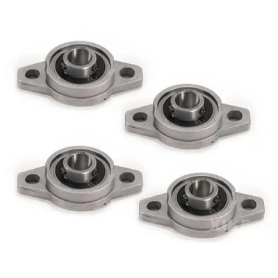 Image de XiKe 4 pièces KFL08 Alésage 8 mm Roulements à palier en alliage de zinc montés sur bride, Pour Imprimante 3D/DIY/CNC Machine/Robotique et système mouvement linéaire.