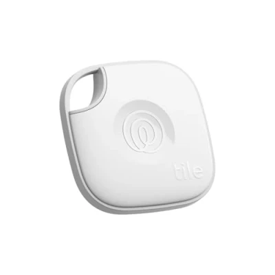 Image de Tile by Life360 Mate (2024) Tracker Bluetooth, Détecteur de clés et localisateur d&#039;objets pour clés, Sacs Autres. téléphone. Compatible avec iOS Android. Lot 1 (Blanc)