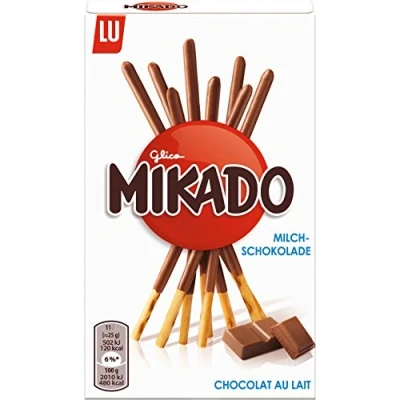 Image de Mikado Chocolat au Lait Lot de 4 (4 x 75 g)