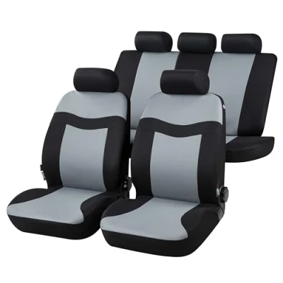Image de WALSER Rockford 13414 Couverture de siège gris/noir Polyester avant et arrière FORD: KA 3 portes, FIESTA 4, Focus 2 Kombi, RENAULT: Clio MEGANE