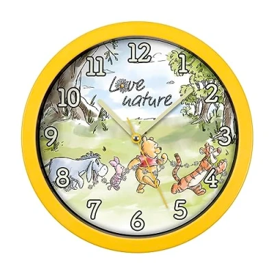 Image de Disney Winnie l&#039;ourson WP3014 Horloge Murale Jaune Taille Unique