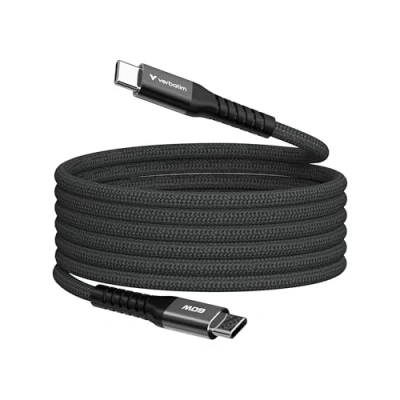 Image de Verbatim 31859 câble USB 2.0 1,2 m C Noir Neuf