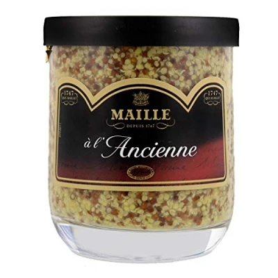 Image de MOUTARDE À L&#039;ANCIENNE VERRINE 160G, MAILLE, LOT DE 4