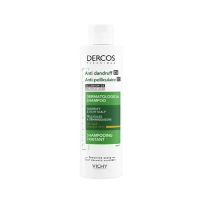 Image de Vichy Dercos Anti Pelliculaire DS Shampooing Traitant Cheveux Secs 200 ml