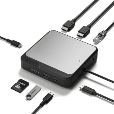 Image de ALOGIC DUCH2 station d&#039;accueil Avec fil USB 3.2 Gen 2 (3.1 2) Type C Noir, Gris Neuf