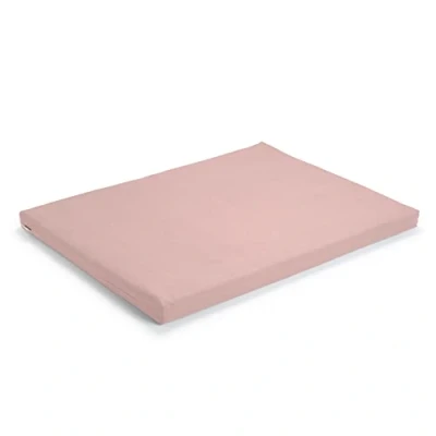 Image de basaho Zabuton Tapis de Méditation Coton Bio (certifié OCS) Remplissage Fibre Laine Recyclée (Rose Pâle)