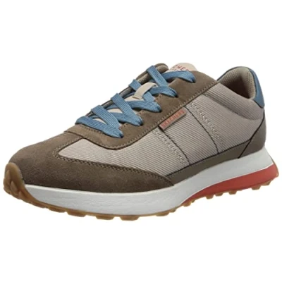 Image de Skechers Femme 177155 Dktp Baskets, Daim Taupe Bleu Duraleather Mesh, 39 EU
