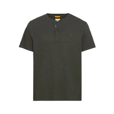 Image de camel active Henley Kurzarm Tshirt basique Leaf green, Homme, Taille: Large, green
