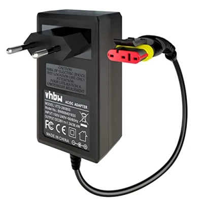 Image de vhbw Adaptateur secteur compatible avec Husqvarna Automower 105, 310, 315, 315X, 305, 310 Mark II, 315 II tondeuse à gazon, robot tondeur