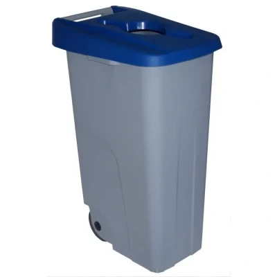 Image de Poubelle à Roulettes Denox 85 L 42 x 57 76 cm Vert
