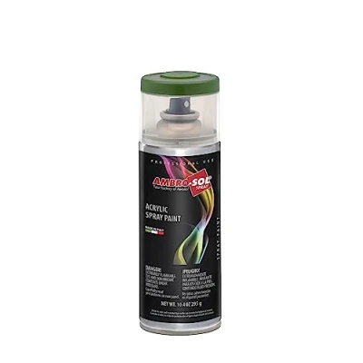 Image de Ambro Sol V4006002 Vernis Peinture Acrylique Multi Usage, Brillante pour Intérieur et Extérieur, Adapté a Tous Type de Matériau, Aérosol En Fer Blanc Recyclable 400 ml, Vert Printemp