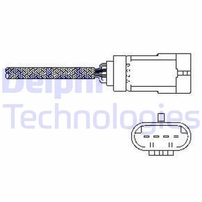 Image de DELPHI ES10793 12B1 Sonde lambda planaire, chauffé RENAULT: CLIO 2, 3, Kangoo I
