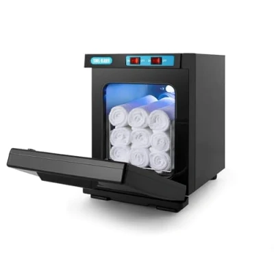Image de chauffe serviettes de 23 l avec lampe UV, compresse, fonction chauffage à 360 , convient pour 20 30 (noir/10 l)