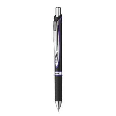 Image de Pentel BLP77 VX Energel Document avec mécanisme à pression Encre imperméable résistante la lumière Indélébile selon norme ISO 27668 2 Violet